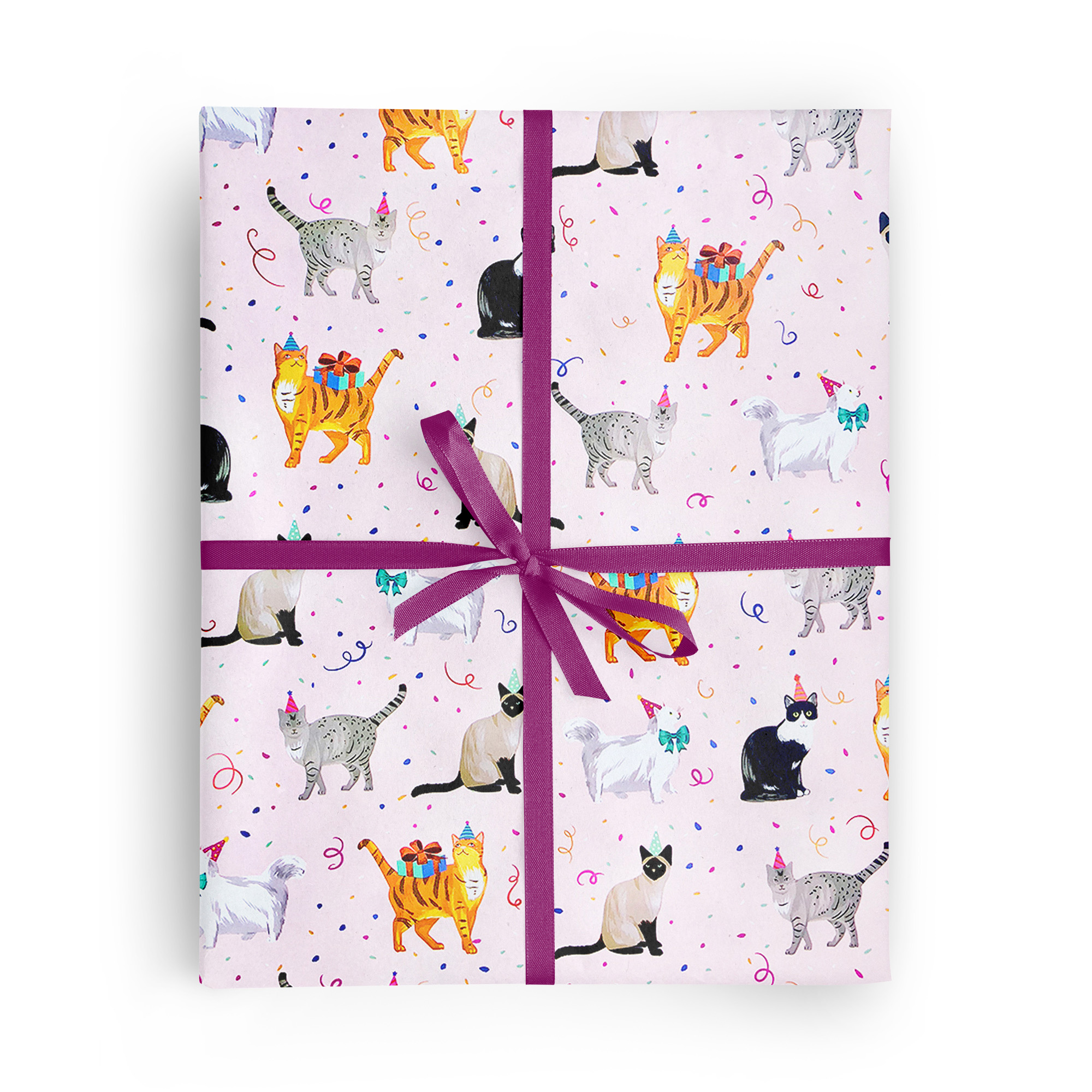 Cow Print Wrapping Paper, Pink Cow Print, Pink Cow Print Gift Wrap